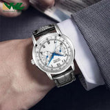 Citizen Eco Drive Silver Dial Black Leather Strap Watch For Men - AO9000-06B Buy Now By Citizen