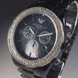 Emporio Armani Ceramica Black Dial Black Ceramic Strap Watch For Men - AR1455 Buy Now By Emporio Armani