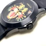 Gucci G Timeless Cat Motif Black Dial Black Leather Strap Unisex Watch - YA1264021 Buy Now By Gucci