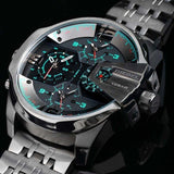 Diesel Uber Chief Black Dial Grey Stainless Steel Strap Watch For Men - DZ7372 Buy Now By Diesel