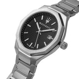Maserati Stile Analog Black Dial Silver Steel Strap Watch For Men - R8853142003 Buy Now By Maserati