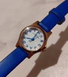 Marc Jacobs Henry White Dial Blue Leather Strap Watch for Women - MBM1238 Buy Now By Marc Jacobs