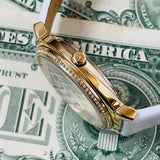 Michael Kors Cinthia Mother of Pearl Dial White Leather Strap Watch for Women - MK2662 Buy Now By Michael Kors