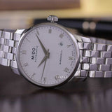 Mido Baroncelli III Automatic Silver Dial Silver Steel Strap Watch For Men - M8600.4.21.1 Buy Now By Mido