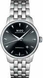 Mido Baroncelli Ii Automatic Black Dial Silver Steel Strap Watch For Men - M8600.4.18.1 Buy Now By Mido