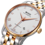 Mido Baroncelli III Automatic White Dial Two Tone Steel Strap Watch For Women - M7600.9.N6.1 Buy Now By Mido