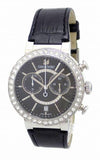 Swarovski Citra Sphere Chronograph Black Dial Black Leather Strap Watch for Women - 5027131 Buy Now By Swarovski