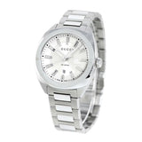 Gucci G Timeless GG2570 Silver Dial Silver Steel Strap Watch For Men - YA142402 Buy Now By Gucci
