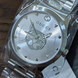 Gucci G Timeless Silver Dial Silver Steel Strap Watch For Women - YA1264095 Buy Now By Gucci