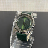 Marc Jacobs Tether Transparent Green Dial Green Leather Strap Watch for Women - MBM1378 Buy Now By Marc Jacobs