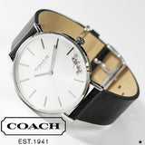 Coach Perry White Dial Black Leather Strap Watch for Women - 14503115 Buy Now By Coach