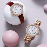 Emporio Armani Rosa Two Hand White Dial Red Leather Strap Watch For Women - AR11357 Buy Now By Emporio Armani