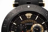Versace V-Race Analog Quartz Black Dial Two Tone Steel Strap Watch For Men - VEBV00619 Buy Now By Versace