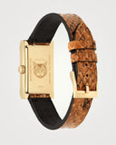 Gucci G Frame White Dial Brown Leather Strap Watch For Women - YA128523 Buy Now By Gucci