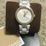 Michael Kors Delray Rose Gold Dial White Steel Strap Watch for Women - MK4315 Buy Now By Michael Kors