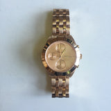 Marc Jacobs Peeker Chronograph Rose Gold Dial Rose Gold Steel Strap Watch for Women - MBM3394 Buy Now By Marc Jacobs