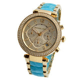 Michael Kors Parker Gold Dial Two Tone Steel Strap Watch for Women - MK6364 Buy Now By Michael Kors