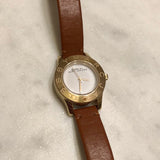 Marc Jacobs Mini Blade White Dial Brown Leather Strap Watch for Women - MBM1219 Buy Now By Marc Jacobs
