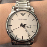 Emporio Armani Classic Luigi Quartz Silver Dial Silver Steel Strap Watch For Men - AR1854 Buy Now By Emporio Armani