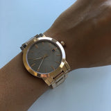 Burberry The City Light Brown Dial Rose Gold Steel Strap Watch for Women - BU9005 Buy Now By Burberry