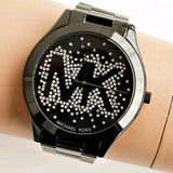 Michael Kors Slim Runway Black Dial Black Steel Strap Watch for Women - MK3589 Buy Now By Michael Kors