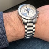 Movado Series 800 Chronograph Silver Dial Silver Steel Strap Watch For Men - 2600111 Buy Now By Movado