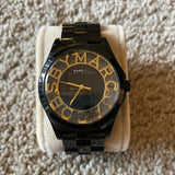 Marc Jacobs Henry Transparent Black Dial Black Steel Strap Watch for Women - MBM3255 Buy Now By Marc Jacobs