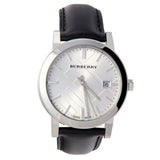 Burberry The City White Dial Black Leather Strap Watch for Men - BU9008 Buy Now By Burberry