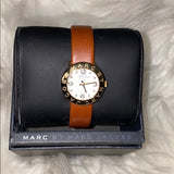 Marc Jacobs Amy White Dial Brown Leather Strap Watch for Women - MBM8574 Buy Now By Marc Jacobs