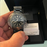 Movado Series 800 Black Dial Blue Ion Plated Steel Strap Watch for Men - 2600139 Buy Now By Movado