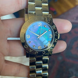 Marc Jacobs Amy Blue Dial Silver Steel Strap Watch for Women - MBM3272 Buy Now By Marc Jacobs