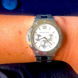 Michael Kors Wyatt White Dial Silver Steel Strap Watch For Women - MK5932 Buy Now By Michael Kors