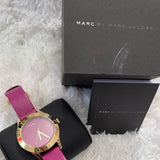 Marc Jacobs Purple Dial Purple Leather Strap Watch for Women - MBM1209 Buy Now By Marc Jacobs