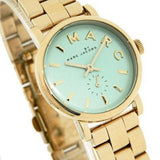 Marc Jacobs Baker Mint Green Dial Gold Steel Strap Watch for Women - MBM3284 Buy Now By Marc Jacobs