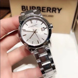 Burberry The City White Dial Silver Steel Strap Watch for Women - BU9100 Buy Now By Burberry