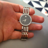 Movado Esperanza 63 Diamonds Black Dial Silver Steel Strap Watch For Women - 0607052 Buy Now By Movado