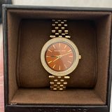 Michael Kors Darci Amber Dial Gold Steel Strap Watch for Women - MK3408 Buy Now By Michael Kors