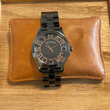 Marc Jacobs Henry Transparent Black Dial Black Steel Strap Watch for Women - MBM3255 Buy Now By Marc Jacobs
