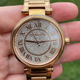 Michael Kors Skylar Rose Gold Dial Rose Gold Steel Strap Watch for Women - MK5868 Buy Now By Michael Kors