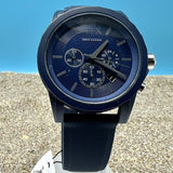 Armani Exchange Outerbanks Chronograph Blue Dial Blue Silicone Strap Watch For Men - AX7128 Buy Now By Armani Exchange