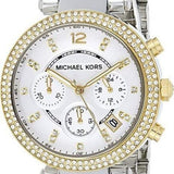 Michael Kors Parker Chronograph Silver Dial Two Tone Steel Strap Watch For Women - MK5687 Buy Now By Michael Kors