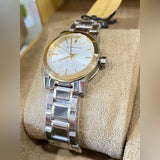 Burberry The City Silver Dial Two Tone Steel Strap Watch for Women - BU9217 Buy Now By Burberry
