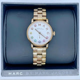 Marc Jacobs Baker White Dial Gold Steel Strap Watch for Women - MBM3440 Buy Now By Marc Jacobs