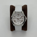 Fossil Cecile White Dial White Leather Strap Watch for Women - AM4484 Buy Now By Fossil