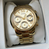 Guess Mini Sunrise Quartz Gold Dial Gold Steel Strap Watch For Women - W0448L2 Buy Now By Guess