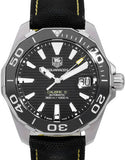 Tag Heuer Aquaracer Calibre 5 Automatic Black Dial Black Nylon Strap Watch for Men - WAY211A.FC6362 Buy Now By Tag Heuer