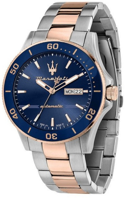 Maserati Competizione Automatic Blue Dial Two Tone Steel Strap Watch For Men - R8823100001 Buy Now By Maserati