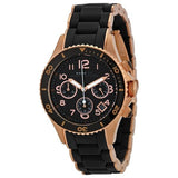 Marc Jacobs Rock Chronograph Black Dial Black Silicone Strap Watch for Women - MBM2553 Buy Now By Marc Jacobs