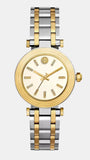 Tory Burch Classic T White Dial Two Tone Steel Strap Watch for Women - TBW9014 Buy Now By Tory Burch