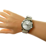 Burberry The City Nova Silver Dial White Leather Strap Watch for Women - BU9022 Buy Now By Burberry